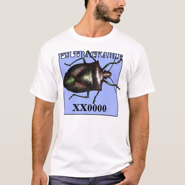 T-shirt Chemise trackable d'insecte de voyage (Devant)