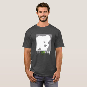 T-shirt Chemise tranquille et forte de logo - obscurité