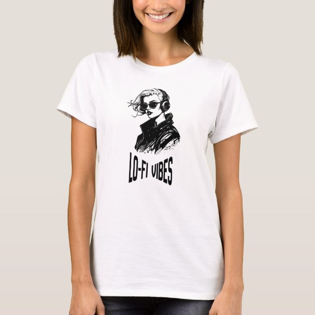 T-shirt Chemise Tri-Blend Vector Art  Vibes Lo-Fi (Devant)