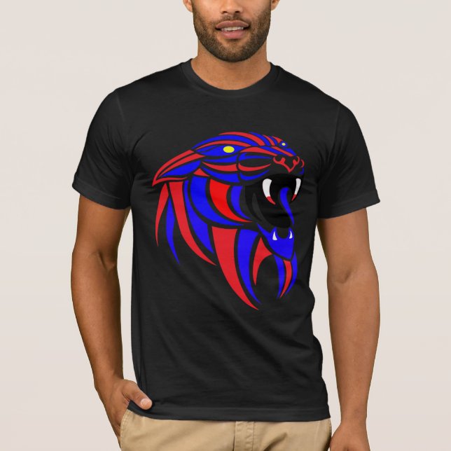 T-shirt Chemise tribale de panthère (Devant)
