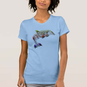 T-shirt Chemise tribale du dauphin des femmes