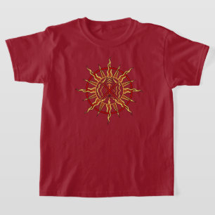 T-shirt Chemise Tribale pour Enfants à Motifs d'Art Autoch