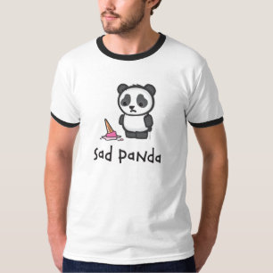 T-shirt Chemise triste de panda (lumière)