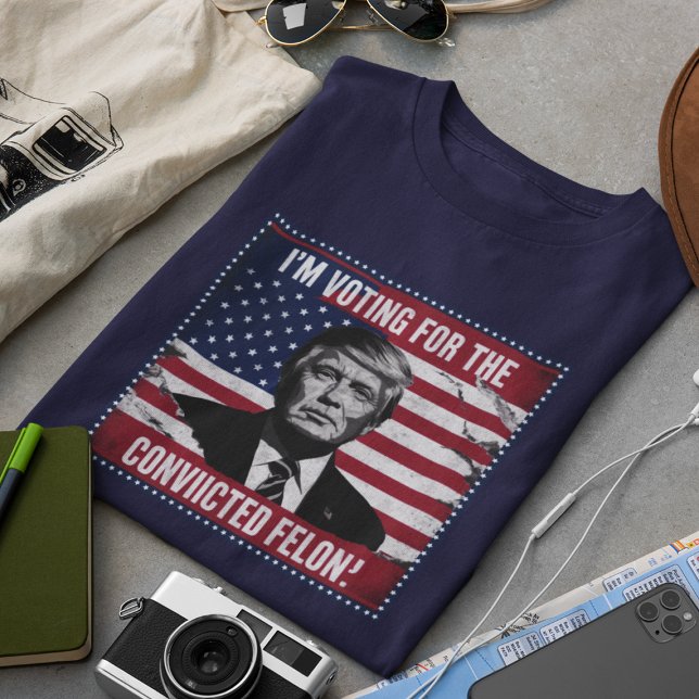 T-shirt Chemise Trump 2024 Condamné Felon (Créateur téléchargé)