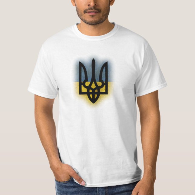 T-shirt Chemise Tryzub Ukraine (Devant)