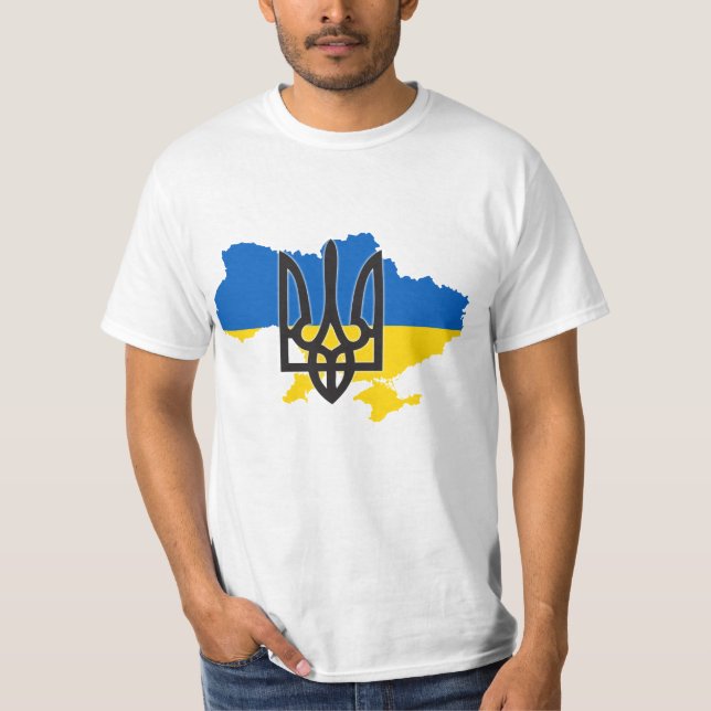 T-shirt Chemise Tryzub Ukraine (Devant)