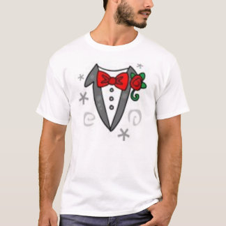 T-shirt Chemise Tuxedo