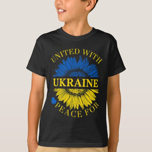 T-shirt Chemise Unis avec l'Ukraine  (Devant)