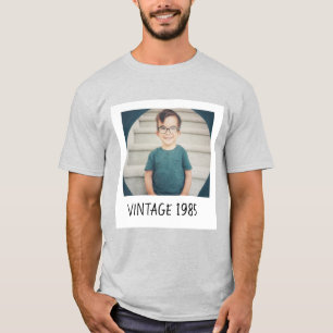 T-shirt Chemise Unisexe Personnalisée avec Photo et Année