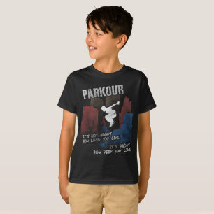 T-shirt Chemise urbaine de ville de Parkour pour un ami de