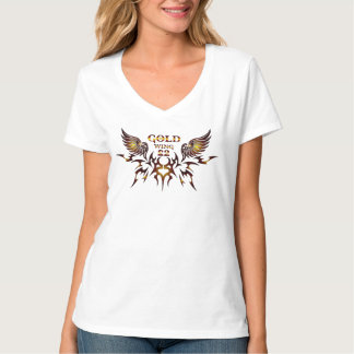T-shirt Chemise V pour femmes Gold Wing-2