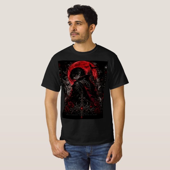 T-shirt Chemise Vampire Lord Lune de Sang (Devant entier)