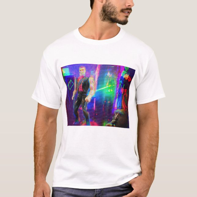 T-shirt Chemise Vaporwave Terminator (Devant)