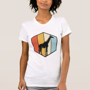 T-shirt Chemise vectorielle de safari géométrique girafe v