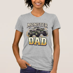 T-shirt Chemise vectorielle vintage de camion monstre Papa