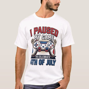 T-shirt Chemise vectorielle vintage de la fête de l'Indépe