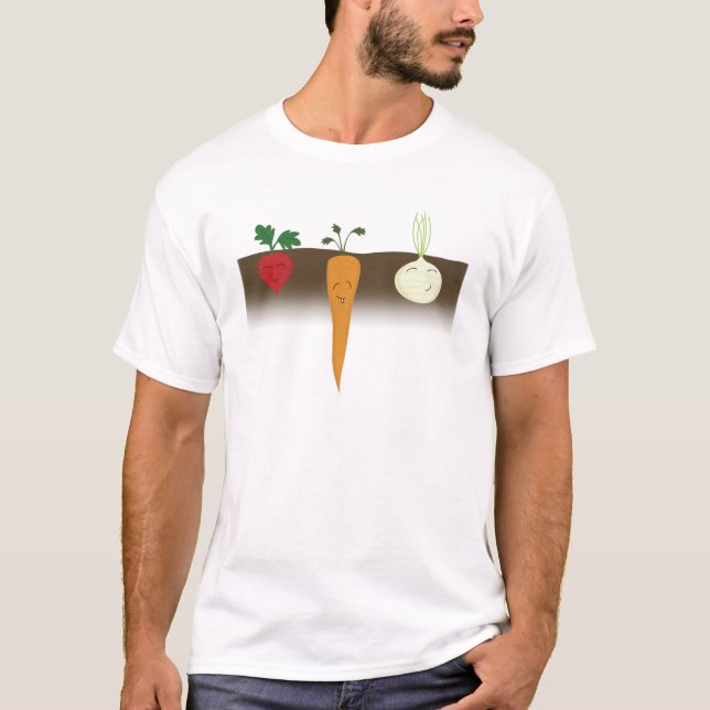 T-shirt chemise végétarienne (Devant)
