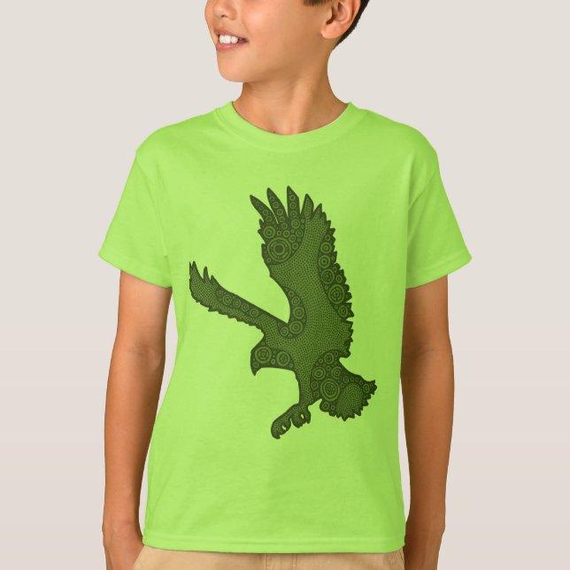 T-shirt Chemise vert-foncé d'Eagle (Devant)