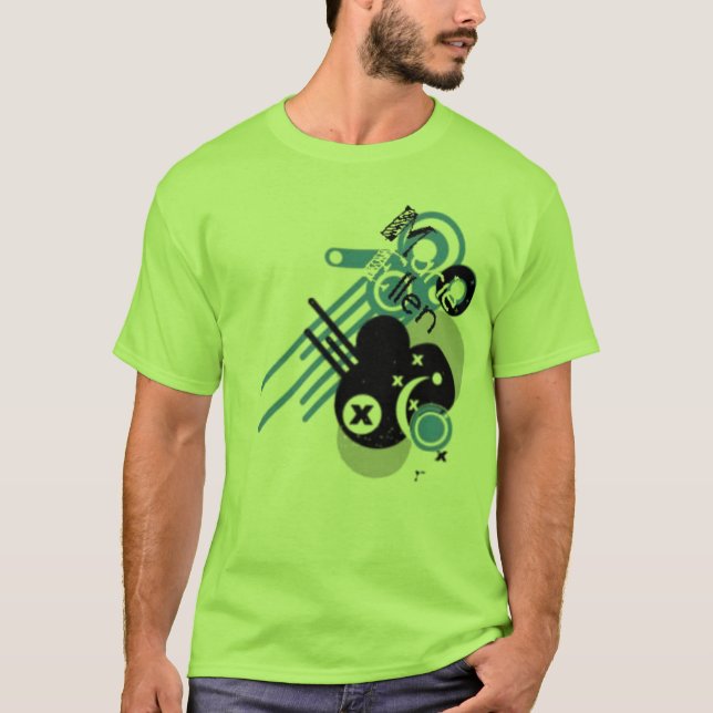 T-shirt chemise verte (Devant)