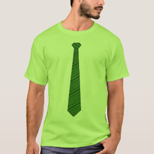 T-shirt Chemise verte de cravate