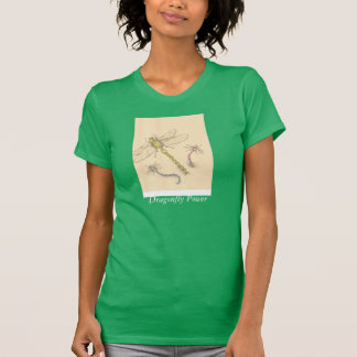 T-shirt Chemise verte de libellule