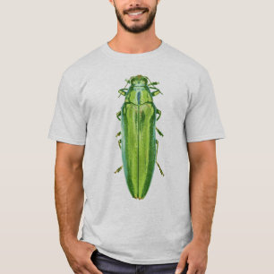 T-shirt Chemise verte de scarabée