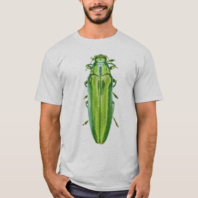 T-shirt Chemise verte de scarabée (Devant)