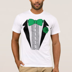 T-shirt Chemise verte de smoking