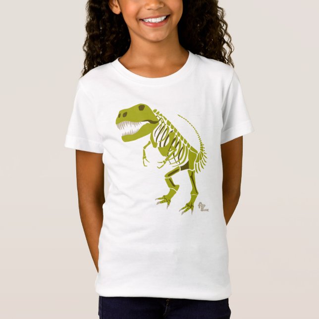 T-Shirt Chemise verte de T Rex (Devant)