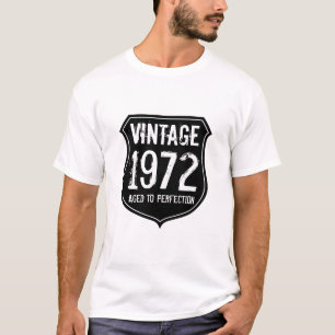 T-shirt Chemise vintage 1972 vieillie à la perfection pour