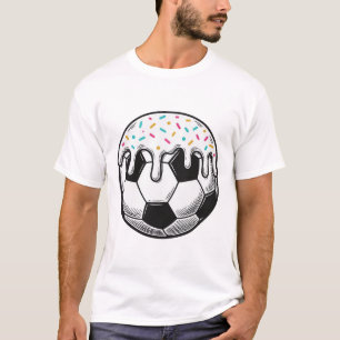 T-shirt Chemise Vintage Balle de Football avec Glaçage qui