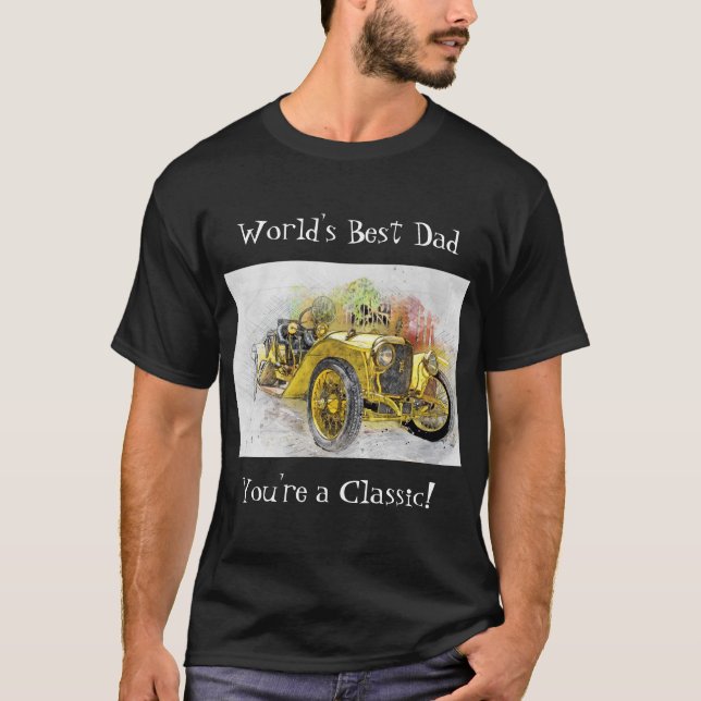 T-shirt Chemise vintage classique voiture T (Devant)