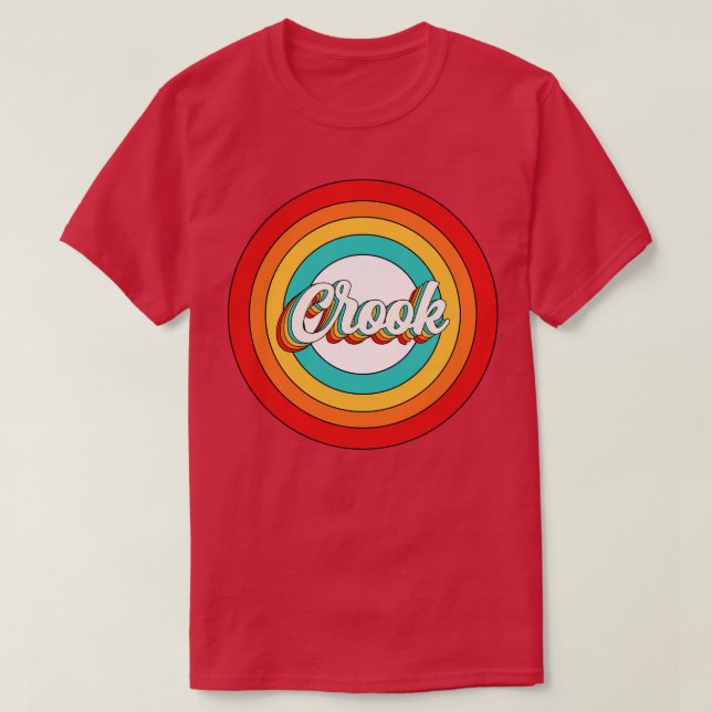 T-shirt Chemise Vintage Crook Circle (Design devant)
