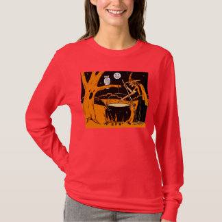 T-shirt Chemise vintage d'art de Halloween
