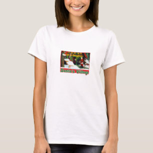 T-shirt Chemise vintage de carte postale du village de