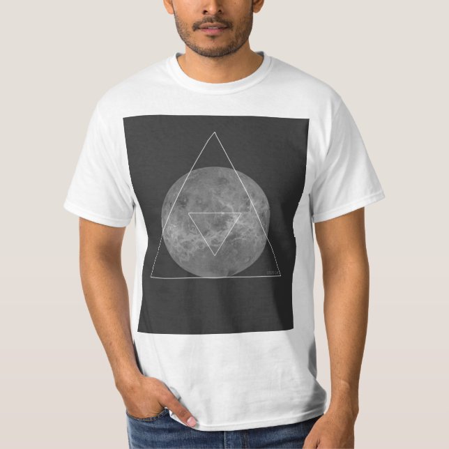T-shirt Chemise vintage de lune (Devant)