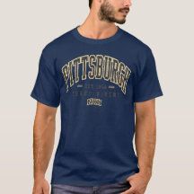 Chemise vintage de l'université de Pittsburgh Thre