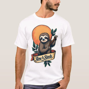 T-shirt Chemise vintage de paresseux - Design humoristique