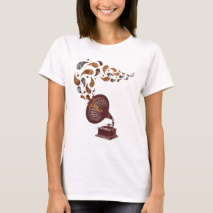 T-shirt Chemise vintage de phonographe