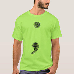 T-shirt Chemise vintage de point-virgule