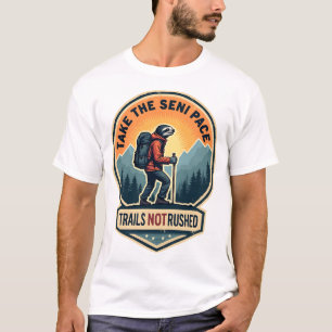 T-shirt Chemise vintage de randonnée de paresseux drôle de