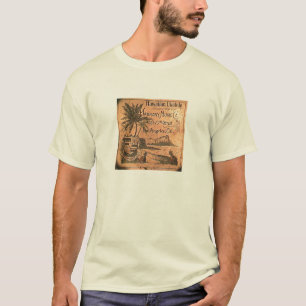 T-shirt Chemise vintage d'étiquette d'ukulélé