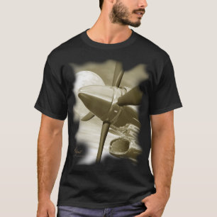 T-shirt Chemise vintage d'obscurité d'avions de regard de