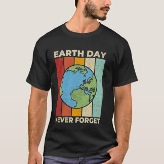 T-shirt Chemise vintage Earth Day pour femmes, terre