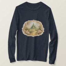 Chemise vintage émeraude du château à manches long