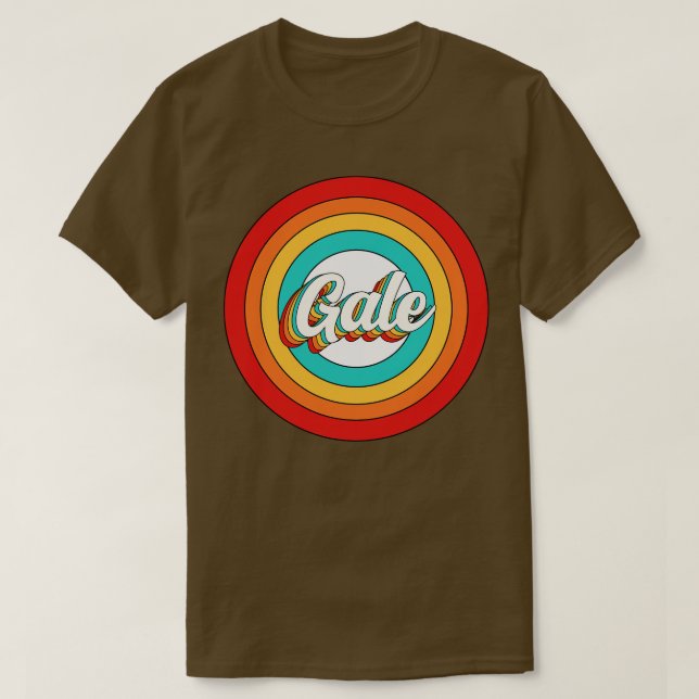 T-shirt Chemise Vintage Gale Cercle (Design devant)