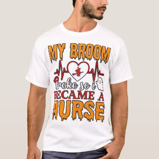 T-shirt Chemise vintage Halloween infirmière drôle mon bal