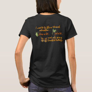 T-shirt Chemise vintage lavée en forme de papillon monarqu