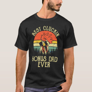T-shirt Chemise vintage Meilleur Papa Supplémentaire Cluck