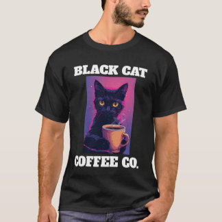 T-shirt Chemise vintage néon automne BLACK CAT COFFEE